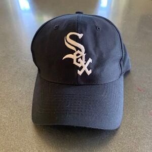 VTG 90s Chicago White Sox Hat Cap Twins Enterprise Genuine Merch Snapback OSFA